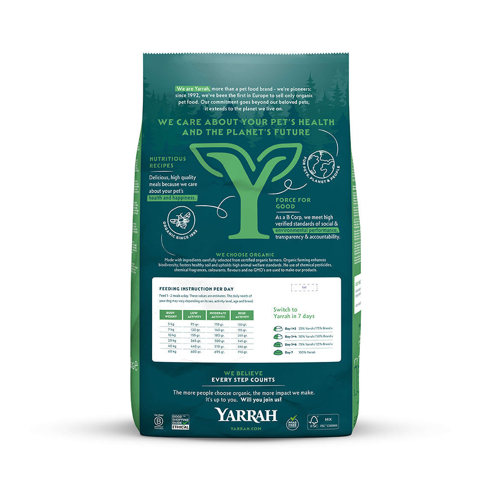 Yarrah Bio Hund Trockenfutter Erwachsene Vegan Affenbrotbaum & Kokosöl