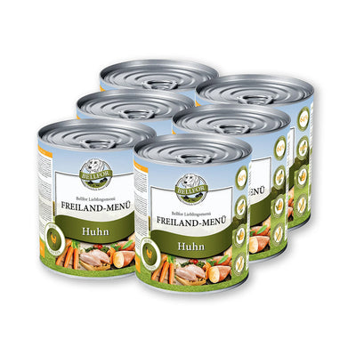 Bellfor Hundefutter Nass mit Huhn Freiland-Menü