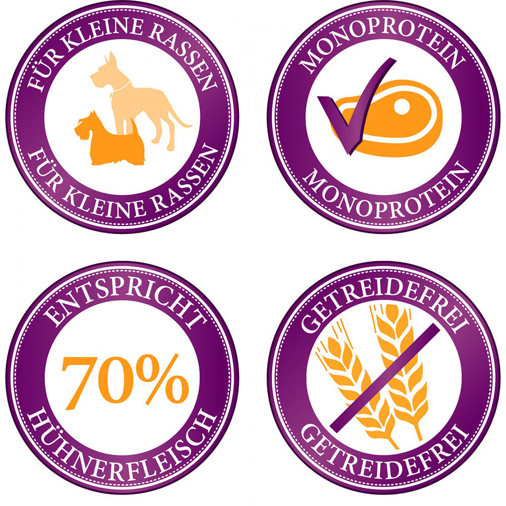 Bellfor für kleine Hunderassen Freiland-Schmaus Mini