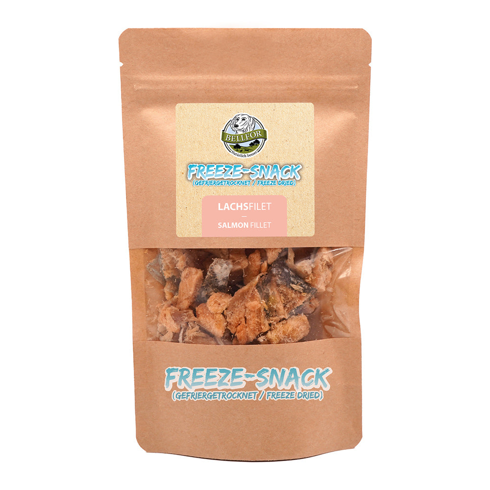 Bellfor Gesunder Freeze-Snack für Hunde - Lachsfilet 50 g