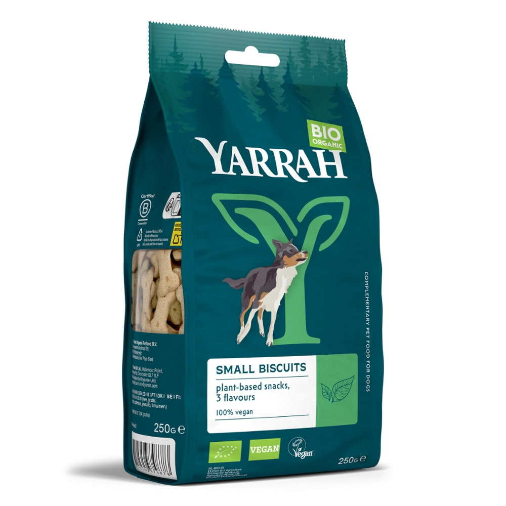 Yarrah Bio Hund Snack Kekse klein vegan 250g
