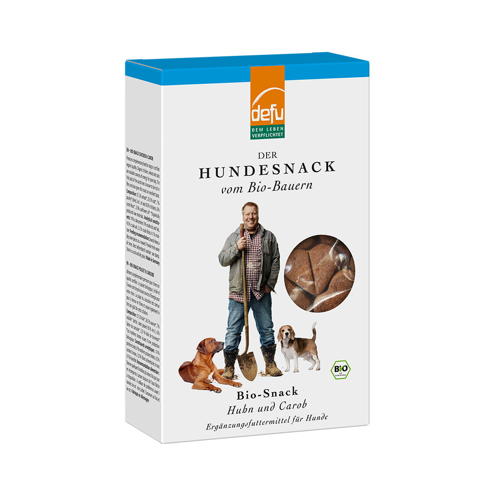 Defu Hund Bio-Snack Huhn & Carob 6 x 200g