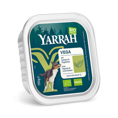 Yarrah Bio Hund Schale Bröckchen getreidefrei vegetarisch 12 x 150g