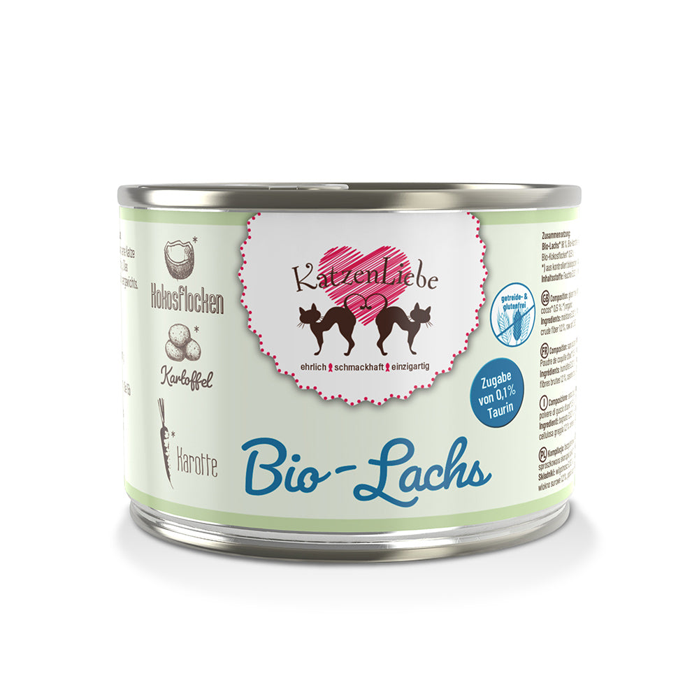 KatzenLiebe Bio-Lachs mit Bio-Kartoffel für Katzen