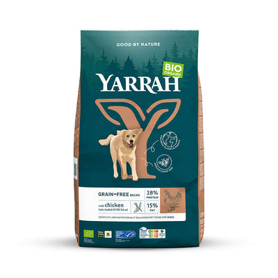 Yarrah Bio Hund Trockenfutter Erwachsene getreidefrei Huhn & Fisch (MSC)