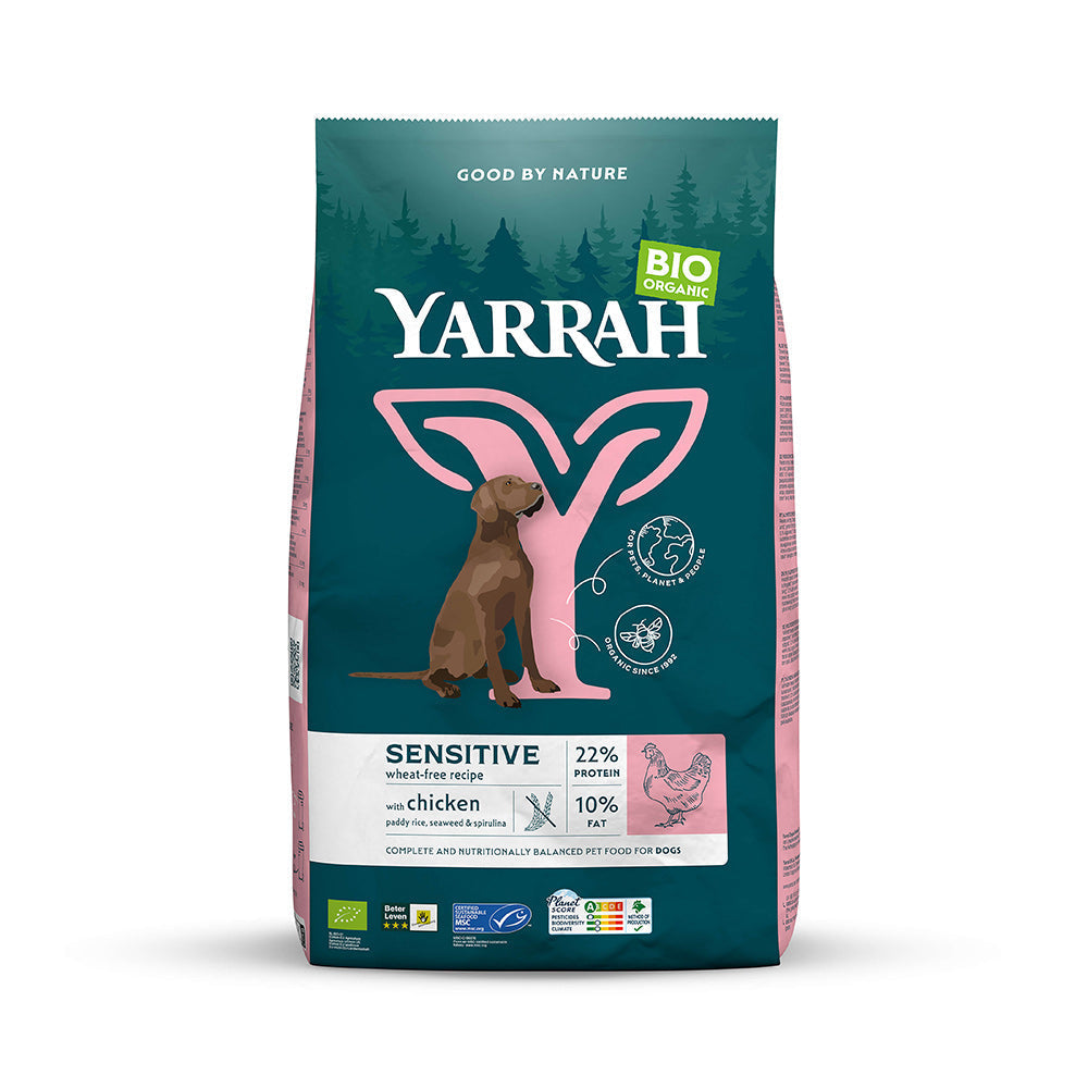 Yarrah Bio Hund Trockenfutter Erwachsene empfindlich Huhn & Reis