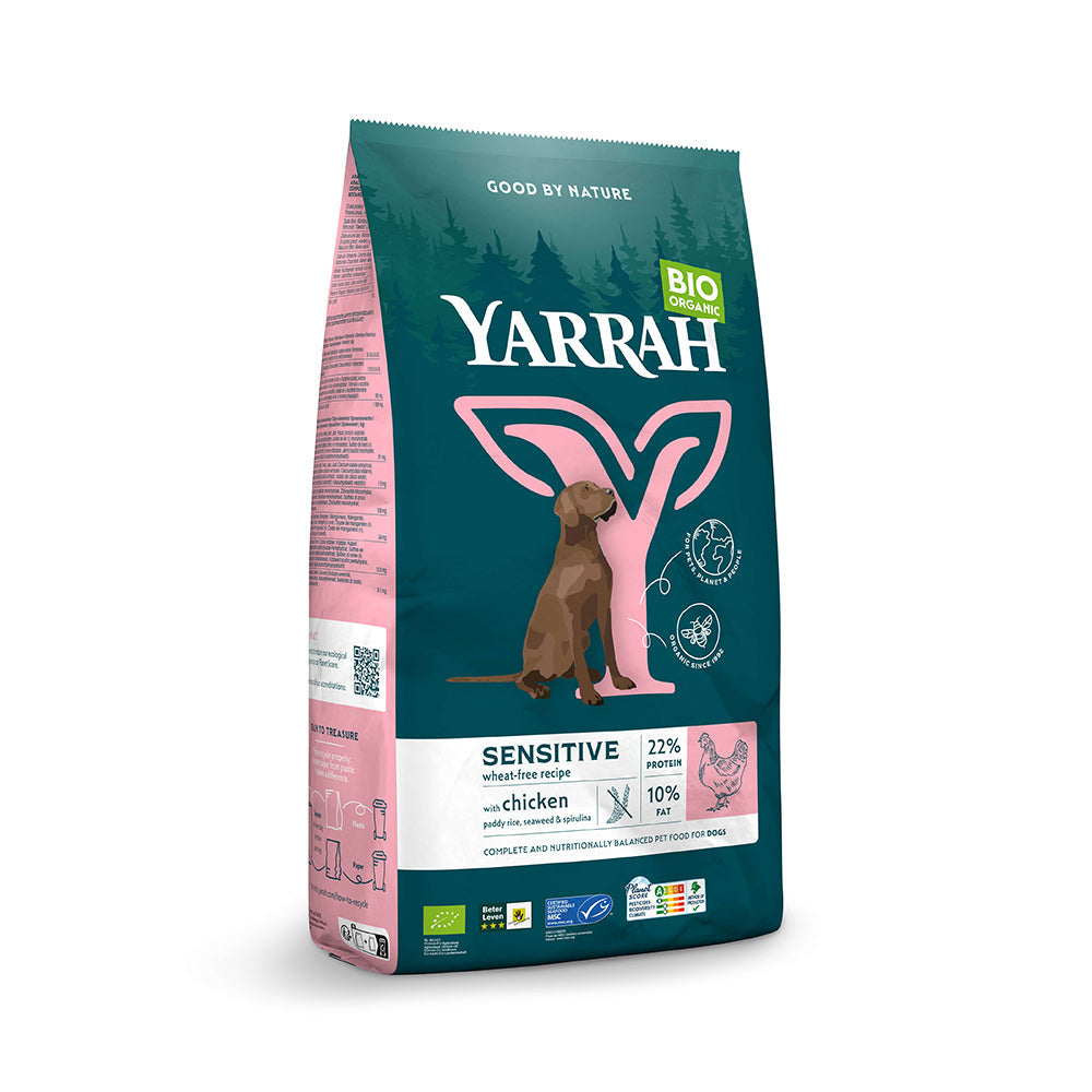 Yarrah Bio Hund Trockenfutter Erwachsene empfindlich Huhn & Reis