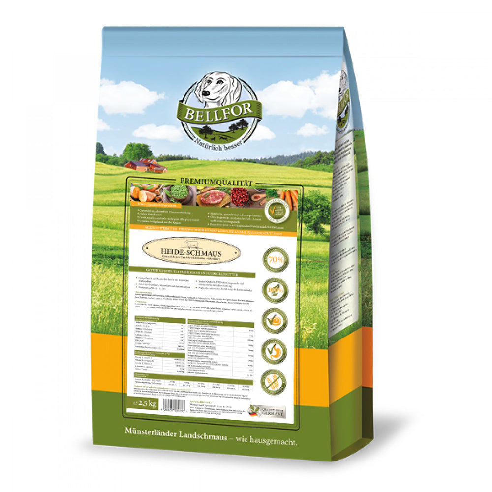 Bellfor Trockenfutter mit Weidelamm - Heide-Schmaus