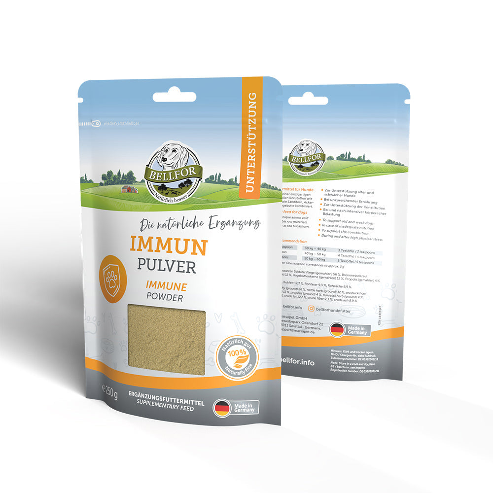 Bellfor Nahrungsergänzung für Hunde - Immun - Pulver 250 g