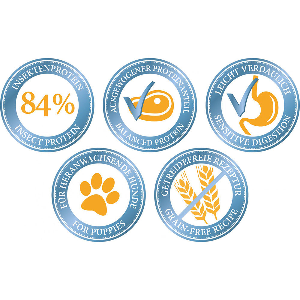 Bellfor Trockenfutter mit Insekten Landgut-Schmaus Junior