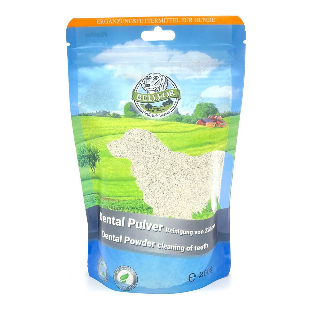Bellfor Dental Pulver natürliches Zahnpulver für Hunde 250 g