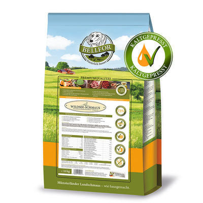 Bellfor Getreidefreies Hundetrockenfutter mit Ente Wildsee-Schmaus
