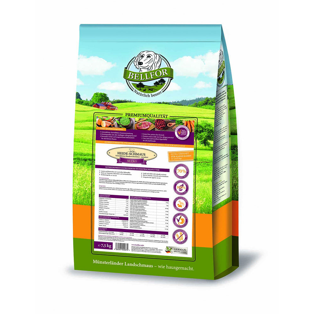 Bellfor Trockenfutter mit Lamm Heide-Schmaus Mini