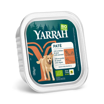 Yarrah Bio Hund Schale Pastete getreidefrei Huhn & Ente