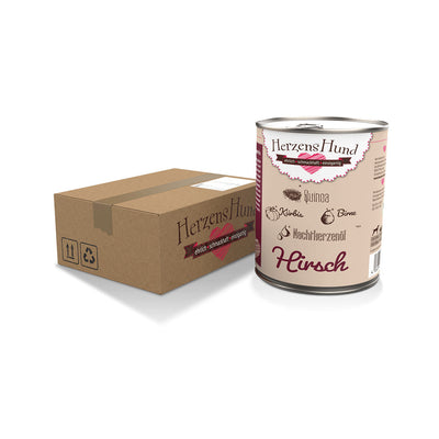 HerzensHund Hirsch mit Quinoa -glutenfrei- für Hunde