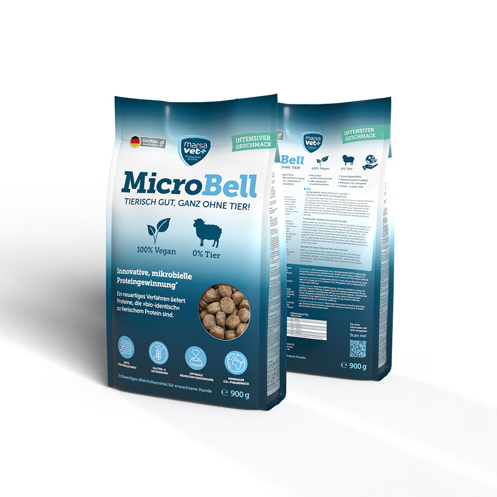Marsavet Veganes Hundefutter Trockenfutter mit mikrobiellem Protein - MicroBell