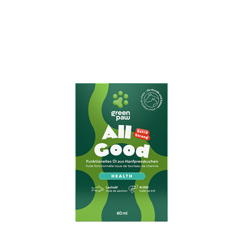 Green Paw All Good – CBD & CBG Öl für Wohlbefinden bei Hund & Katze