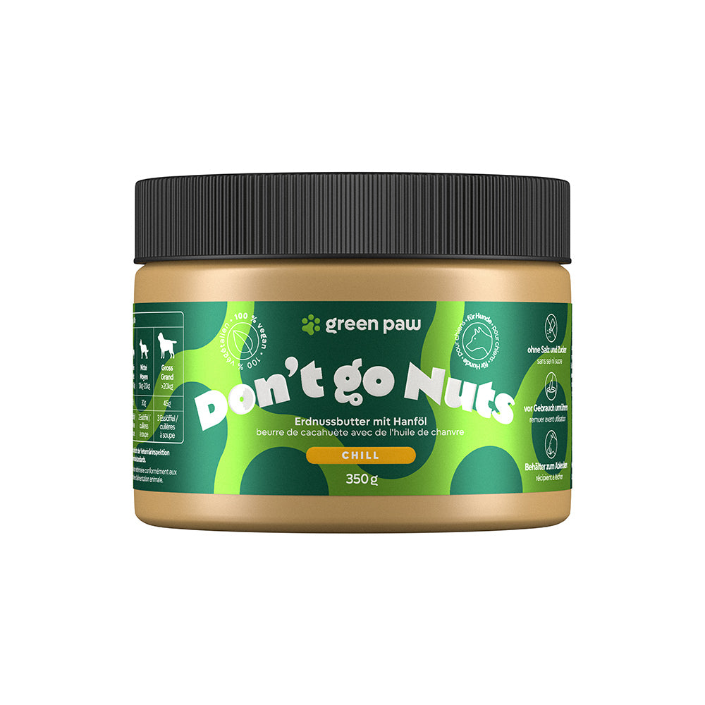 Green Paw Don’t Go Nuts – CBD Erdnussbutter zur Entspannung für Hunde