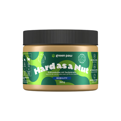 Green Paw Hard as a Nut – Erdnussbutter mit Teufelskralle für Hunde