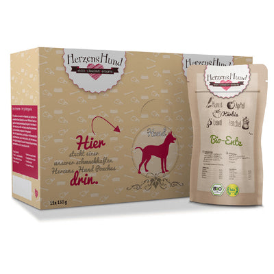 HerzensHund Bio-Ente mit Bio Gemüse für Hunde