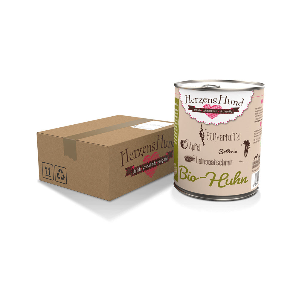 HerzensHund Bio-Huhn mit Bio-Gemüse für Hunde