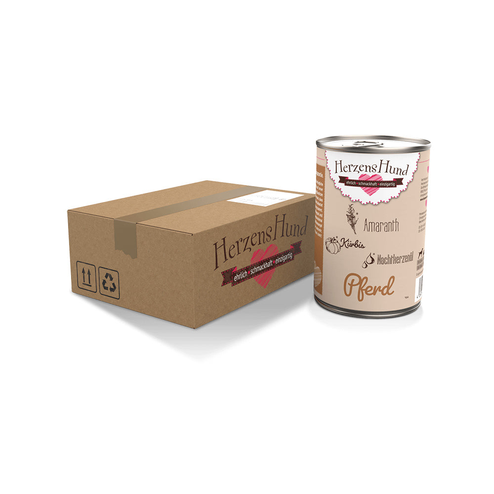 HerzensHund Pferd mit Amaranth - glutenfrei & hypoallergen - für Hunde