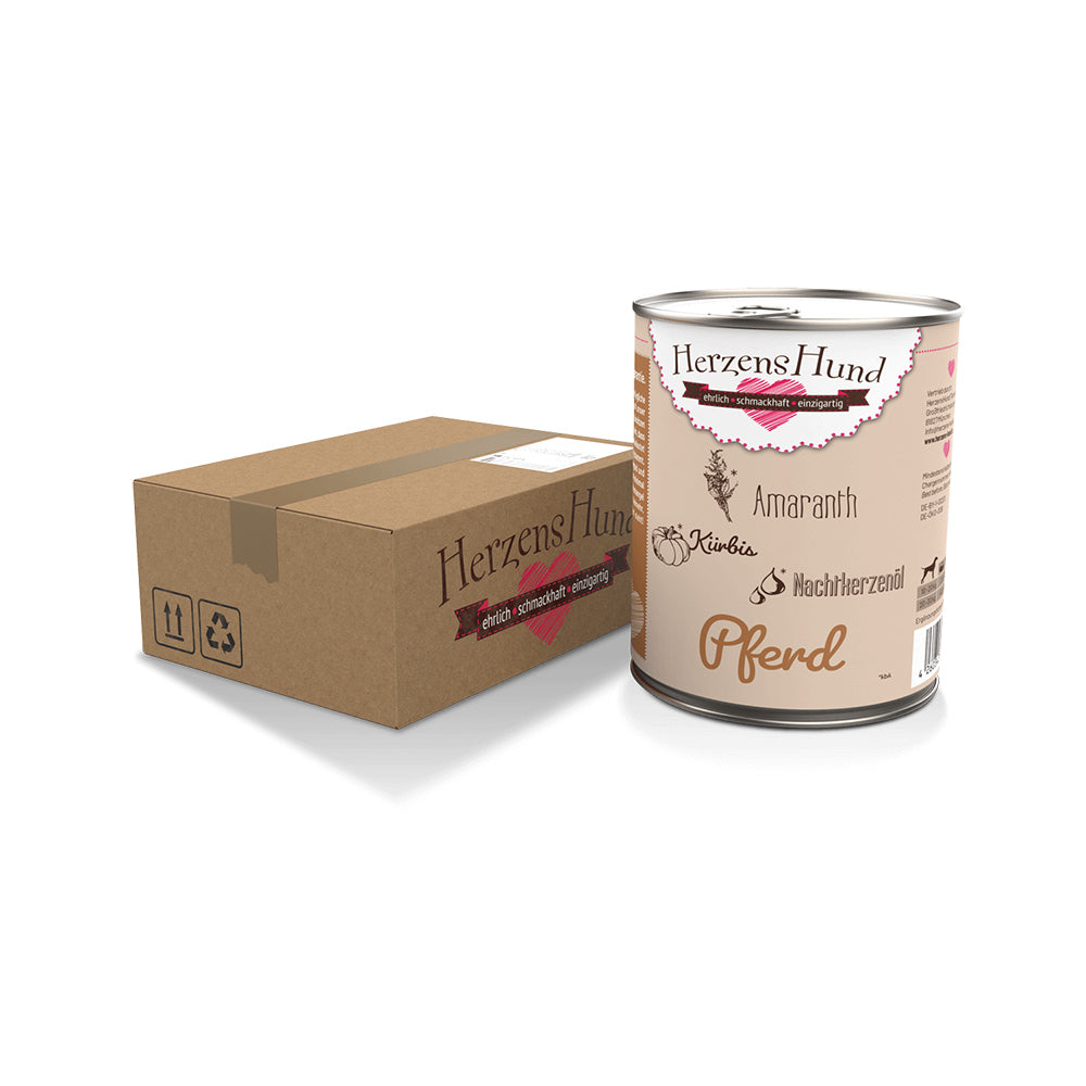 HerzensHund Pferd mit Amaranth - glutenfrei & hypoallergen - für Hunde