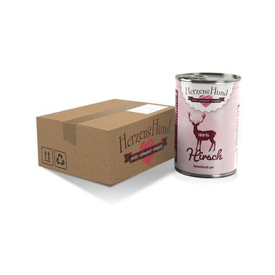 HerzensHund Hirsch Reinfleisch pur für Hunde