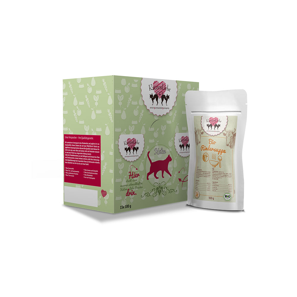 HerzensHund Bio-Rindersuppe für Hunde 18x125g