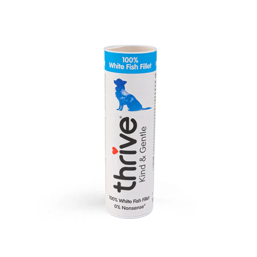 Thrive Kind & Gentle 100% Weisser Fisch Snack für Welpen und kleine Rassen