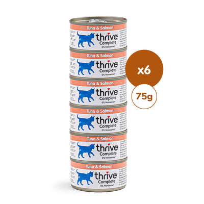 Thrive Gourmet-Töpfchen Thon & Lachs 6 x 75 g