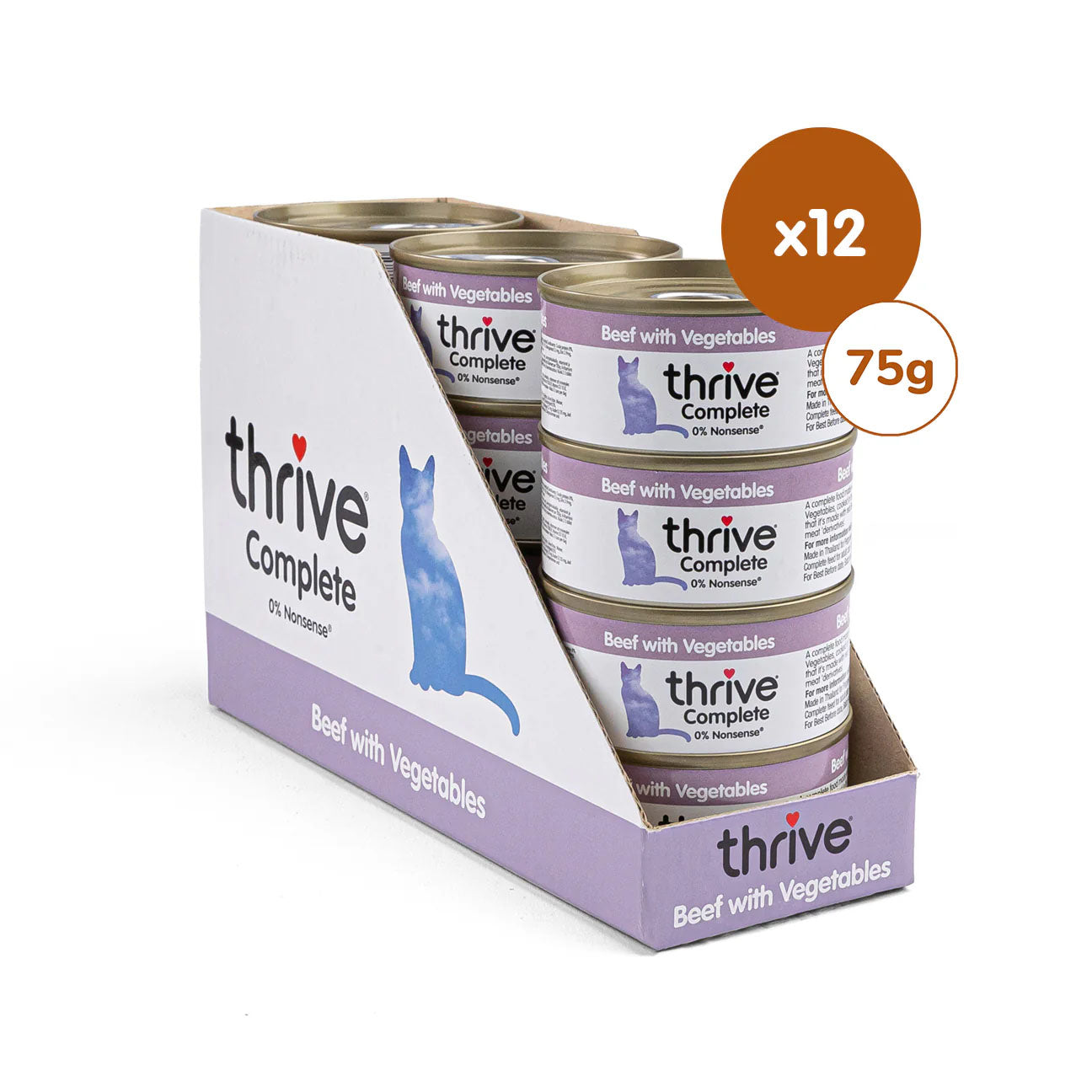Thrive Gourmet-Töpfchen Rind & Gemüse 12 x 75 g