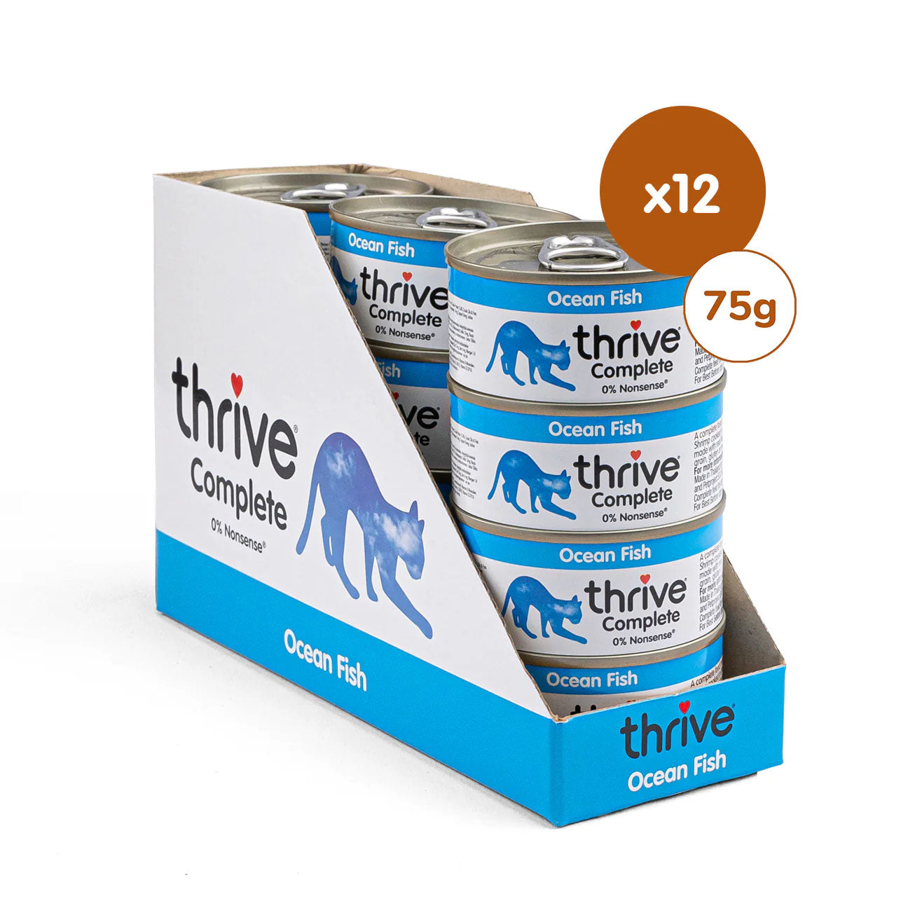 Thrive Gourmet-Töpfchen Ocean-Fisch 12 x 75 g
