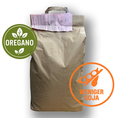 BioPiepFood Bio Legehennen-Alleinfutter mit weniger Soja 10 kg – Pellets mit Oregano