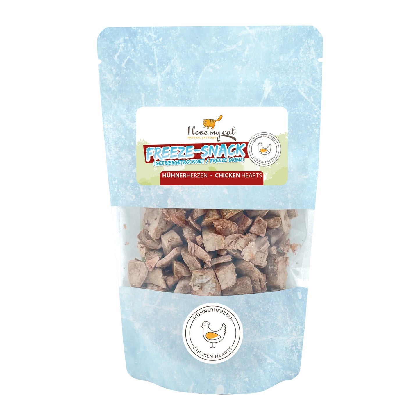 I love my Cat Freeze Dried Snack Hühnerherzen 25g