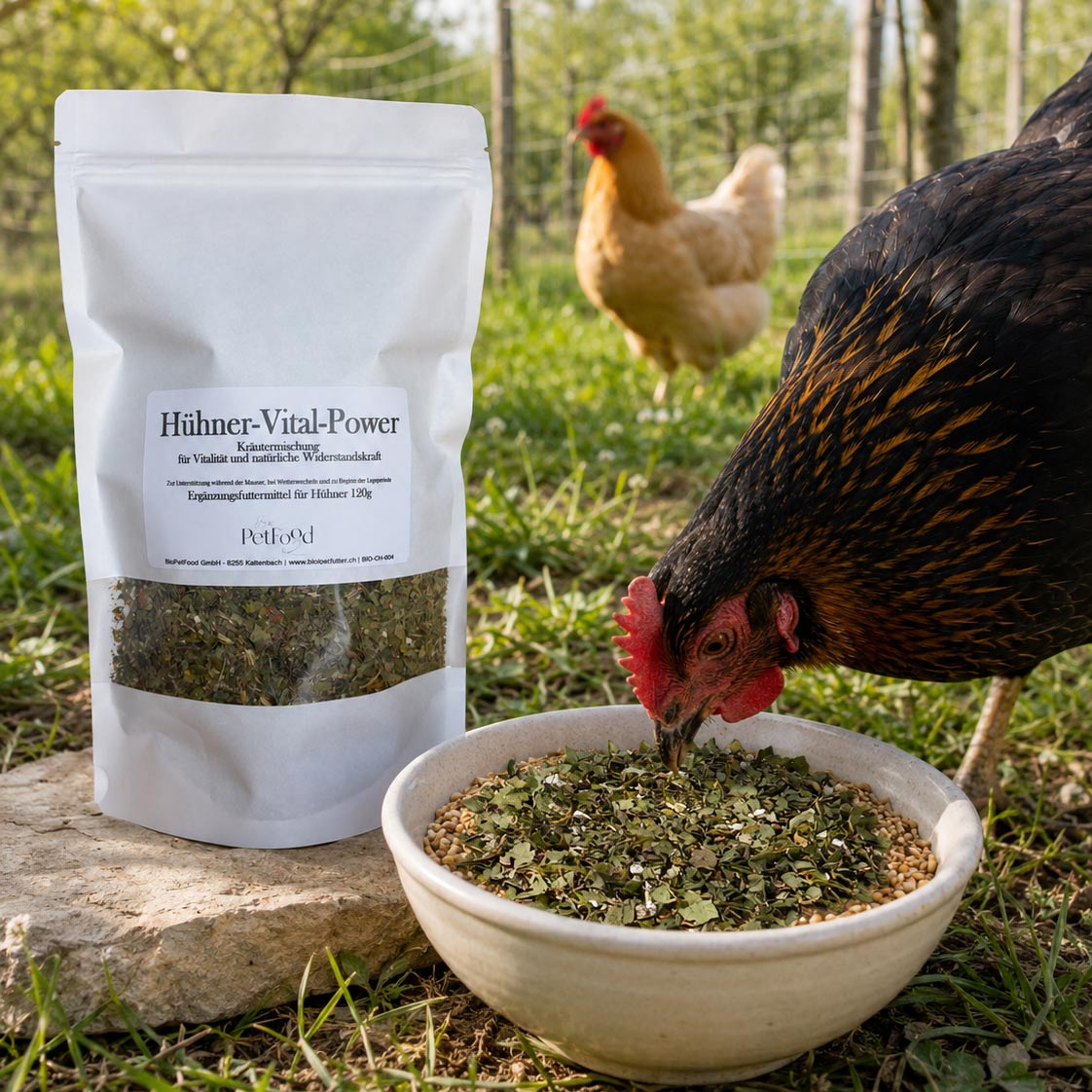 BioPiepFood Hühner-Vital-Power – Mélange d'herbes pour la vitalité et la résistance
